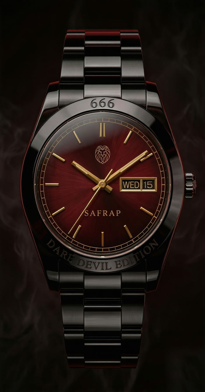 SAFRAP Dare Devil Edition — oxblood dial